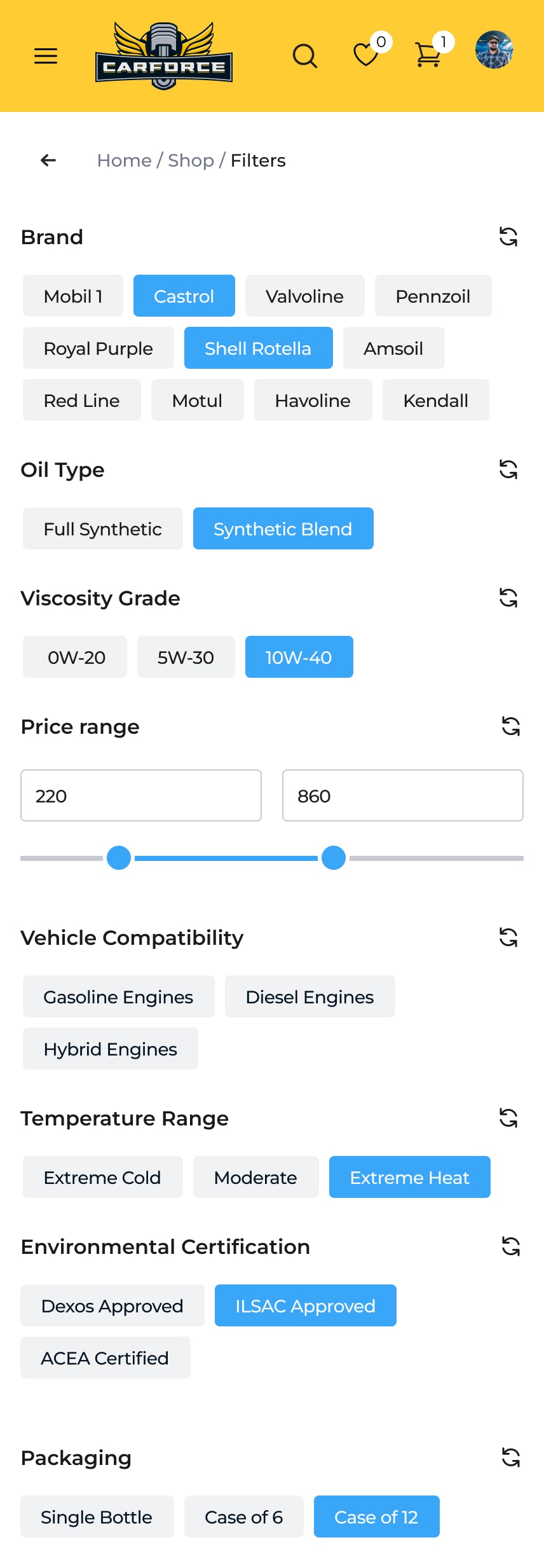 Advanced Search & Filters
